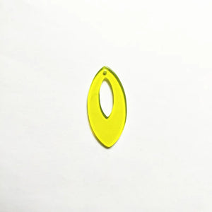 Neon Oval Charms for Earrings DIY, 100pcs