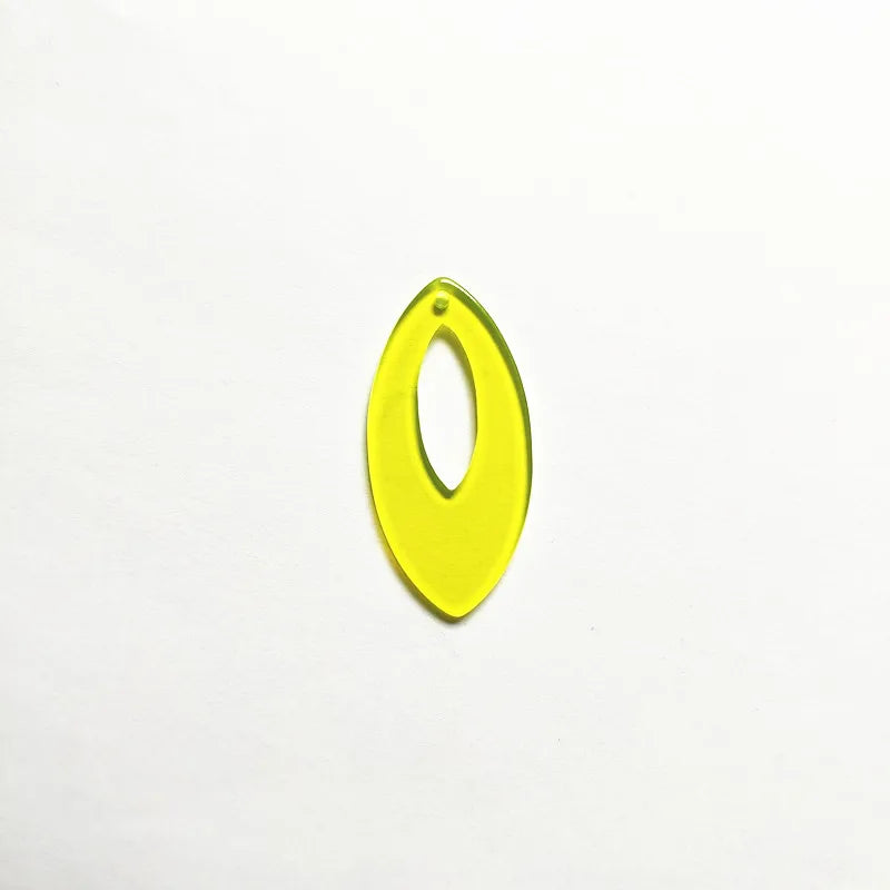 Neon Oval Charms for Earrings DIY, 100pcs