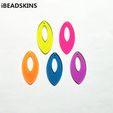 Neon Oval Charms for Earrings DIY, 100pcs