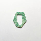 Hexagon Acetic Acid Charm for Earrings DIY - 50pcs