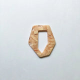 Hexagon Acetic Acid Charm for Earrings DIY - 50pcs