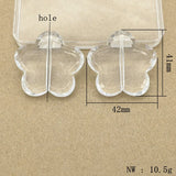 Clear Flower Shape Bead for Necklace Earring DIY Parts Jewelry Findings