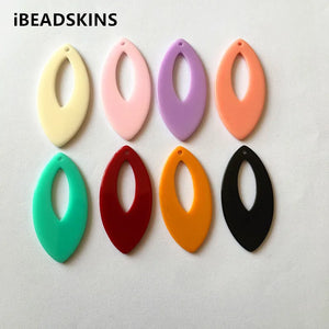 Acrylic Oval-Shaped Charms for Earrings DIY 100pcs