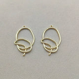 Irregular Shape Charm for Earring DIY - 50pcs Zinc Alloy Jewelry Findings