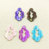 100pcs Acrylic Irregular Shape Charm for Jewelry Findings, Earrings DIY