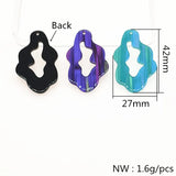100pcs Acrylic Irregular Shape Charm for Jewelry Findings, Earrings DIY