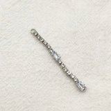 43x4mm 100pcs CZ Rhinestone Claw Chain Charm Earring DIY Making Part