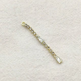 43x4mm 100pcs CZ Rhinestone Claw Chain Charm Earring DIY Making Part