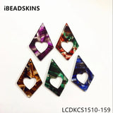 50pcs Marble Stripe Triangle Charms for Earring/Jewelry DIY