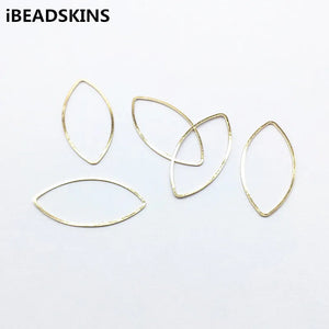 200pcs Copper Oval Earring Accessories for DIY Jewelry Making
