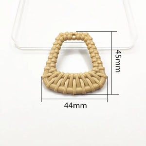 100pcs Acrylic Weaving Trapezoid Earring Charms for DIY Jewelry Making