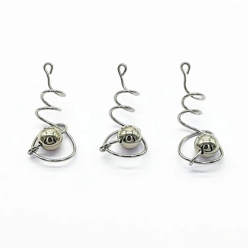 Zinc Alloy Twist Shape Charm for Earrings Making - 50pcs