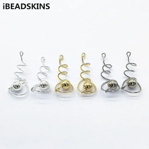 Zinc Alloy Twist Shape Charm for Earrings Making - 50pcs