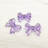 Acrylic Bow Beads for DIY Jewelry Making, 60pcs