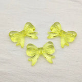 Acrylic Bow Beads for DIY Jewelry Making, 60pcs