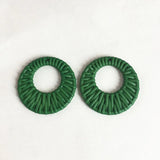 50pcs Acrylic Round-Shape Earring Charms for Jewelry Making DIY