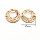 50pcs Acrylic Round-Shape Earring Charms for Jewelry Making DIY