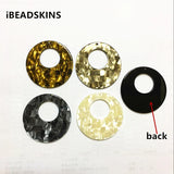 47mm 50pcs/lot Acrylic Marble Charms for Jewelry Making