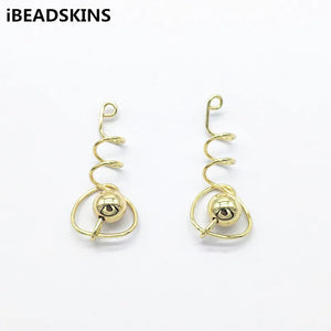 Twist Shape Charm for Earrings - 50pcs DIY Jewelry Findings