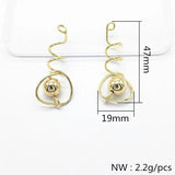 Twist Shape Charm for Earrings - 50pcs DIY Jewelry Findings