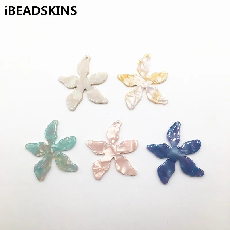 Acetic Acid Starfish Charms for Earrings - 50pcs/lot