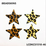 Acrylic Star-Shaped Cloth Charms 50pcs/lot for DIY Jewelry Making