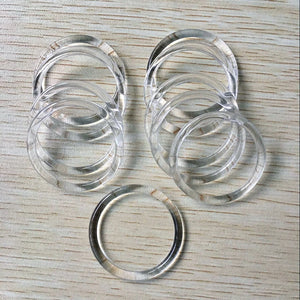 Clear Acrylic Ring Shape Beads for Jewelry Making 150pcs