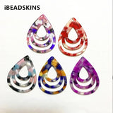 30pcs Acetic Acid Marble Drop Charms for Earring DIY