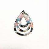 30pcs Acetic Acid Marble Drop Charms for Earring DIY