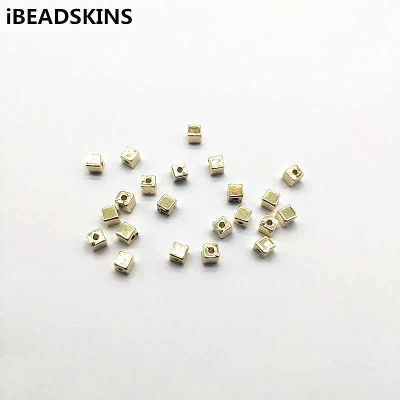 1000pcs CCB Square Shape Spacer Beads for Earrings Parts