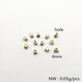 1000pcs CCB Square Shape Spacer Beads for Earrings Parts