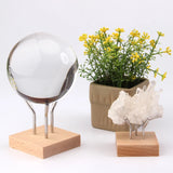 5*5 Metal Wood Base Crystal Ball Golf Ball Display Stand