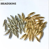 500pcs 6X26mm Plated Rhodium/Gold CCB Cone Charm