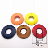 50mm 50pcs Wood Charm Earring Parts DIY Jewelry Making