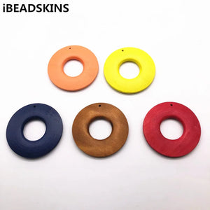 50mm 50pcs Wood Charm Earring Parts DIY Jewelry Making