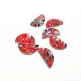 50pcs 30x15mm Acetic Acid Semicircle Charm for Earrings, DIY Jewelry Making