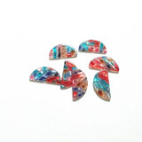 50pcs 30x15mm Acetic Acid Semicircle Charm for Earrings, DIY Jewelry Making