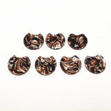 50pcs 37x30mm Acetic Acid Marble Effect Round Charm for Earrings Jewelry