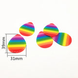 50pcs Rainbow Acetic Acid Charms for Earrings DIY Jewelry Making