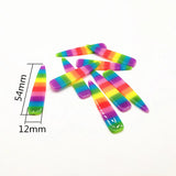50pcs Rainbow Acetic Acid Charms for Earrings DIY Jewelry Making