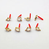 50pcs Silver Pin CZ Ear Stud DIY Jewelry Findings