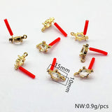50pcs Silver Pin CZ Ear Stud DIY Jewelry Findings