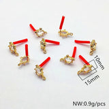 50pcs Silver Pin CZ Ear Stud DIY Jewelry Findings