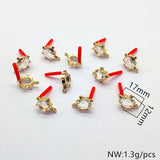 50pcs Silver Pin CZ Ear Stud DIY Jewelry Findings