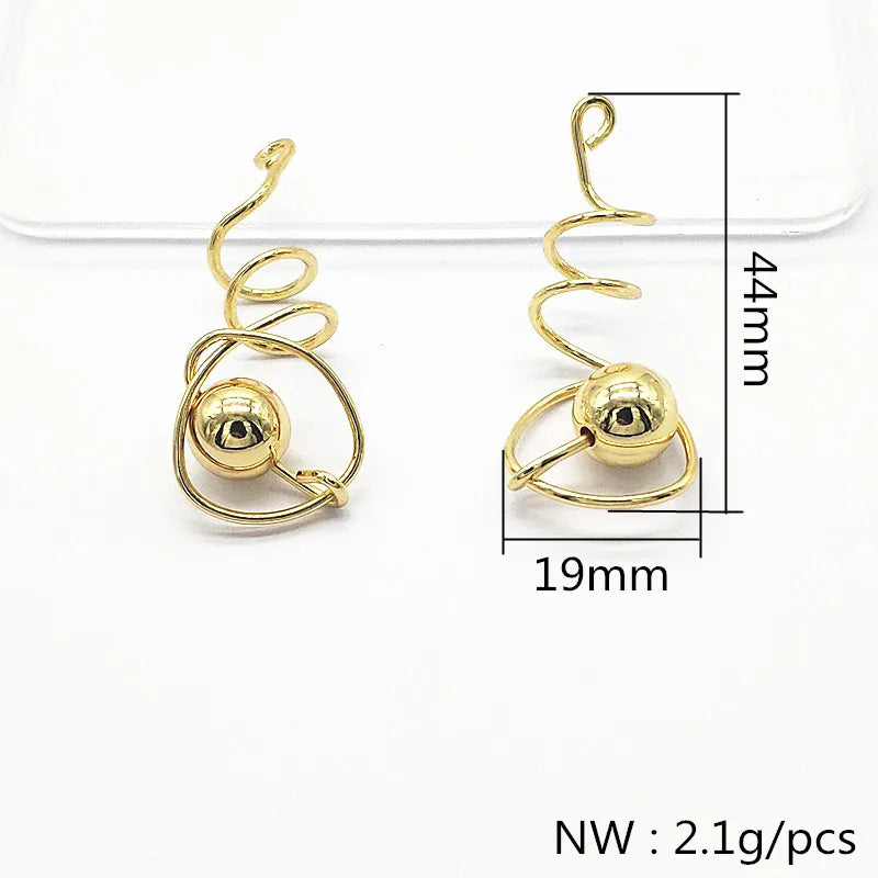 50pcs Zinc Alloy Twist Charm DIY Jewelry Findings
