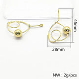 50pcs Zinc Alloy Twist Charm DIY Jewelry Findings