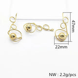 50pcs Zinc Alloy Twist Charm DIY Jewelry Findings