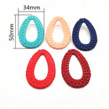 Acrylic Drop-Shape Charm for Earrings - 100pcs