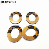 Acetic Acid Oval Charms for Earrings DIY - 20pcs, 51x43mm