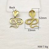Snake Shape Charm for Earrings DIY, 30pcs Zinc Alloy Jewelry Findings